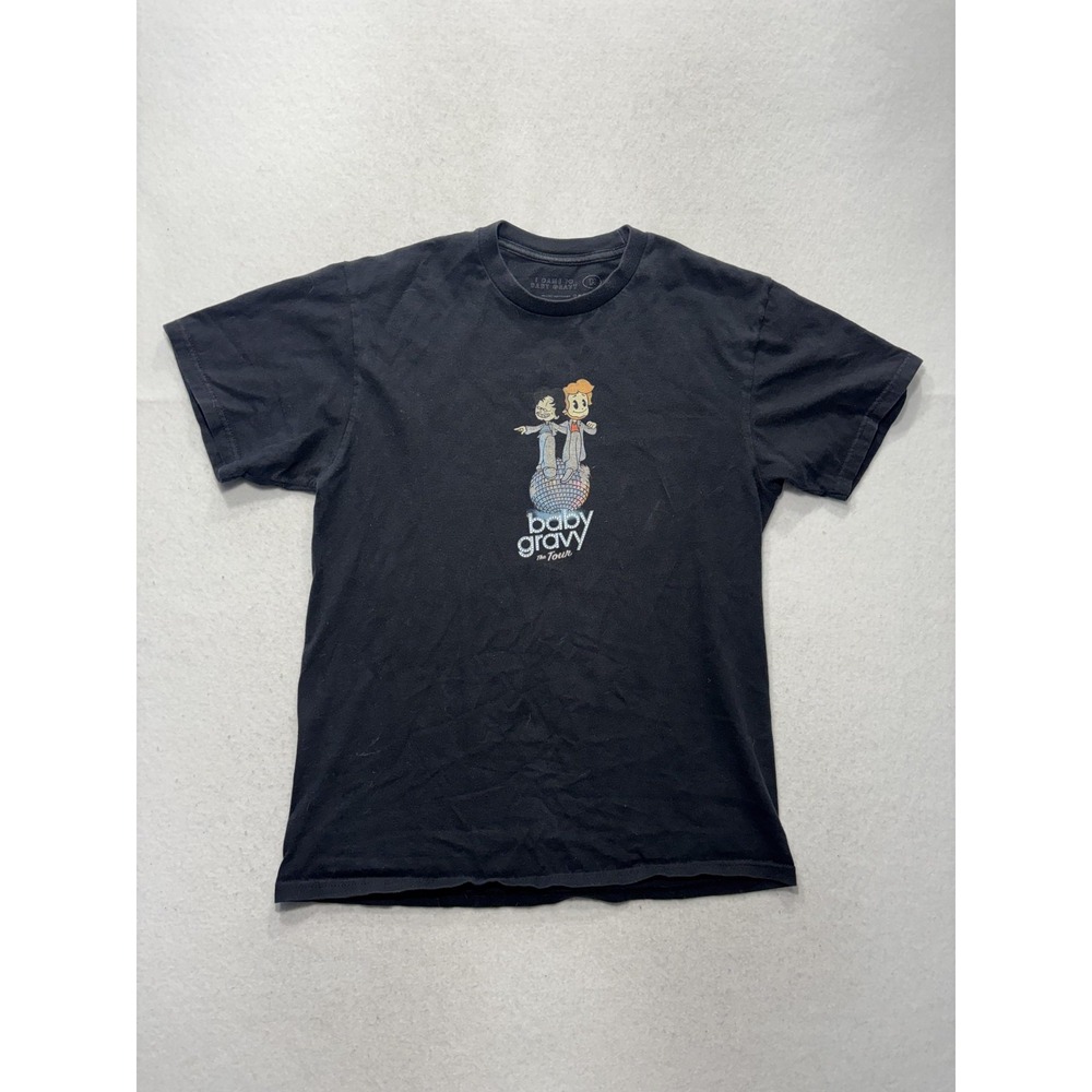 Baby Gravy Shirt Mens Medium Black The Tour Graphic Tee Concert Band Cartoon